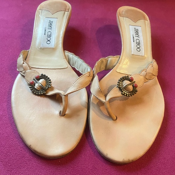 Jimmy Choo Leather slides with Western Inspired detail - Picture 2 of 4